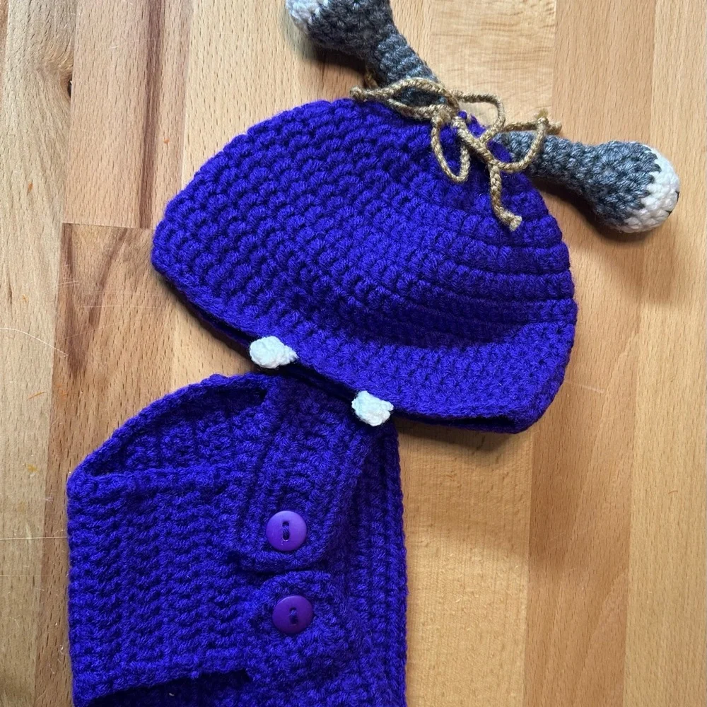 Handmade Boo Newborn Diaper Cover/Photo op
